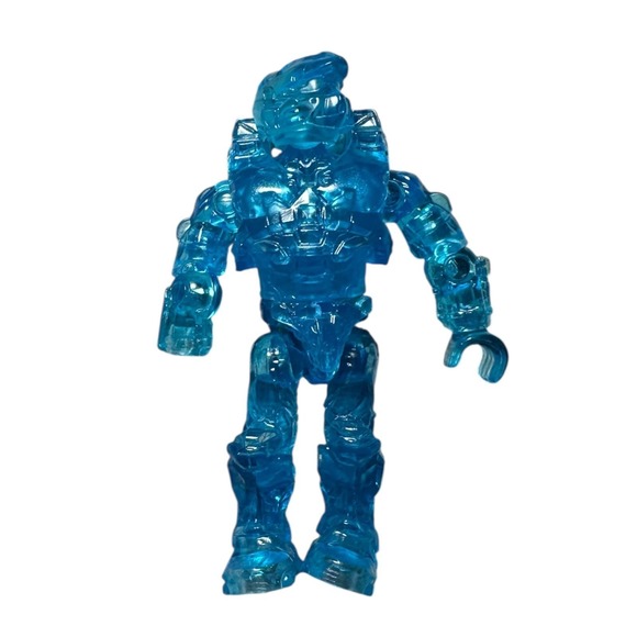 Halo Other - HALO MEGA BLOKS UNSC ACTIVE CAMO SPARTAN RECRUIT BLUE TRANSLUCENT MINI FIGURE